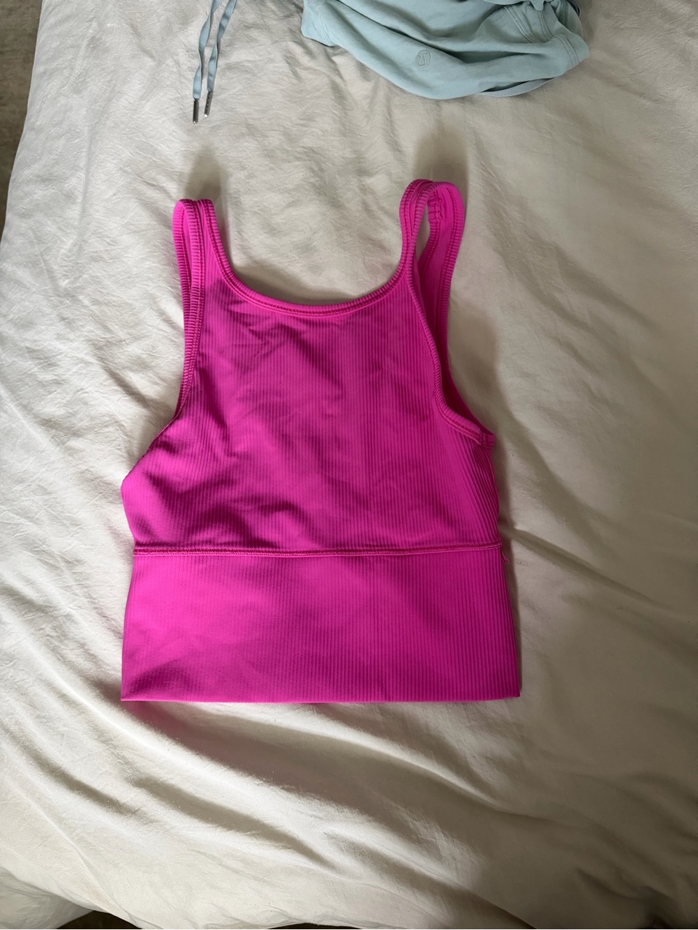 Lululemon Women's Ribbed Crop Tank - Hot Pink size 4